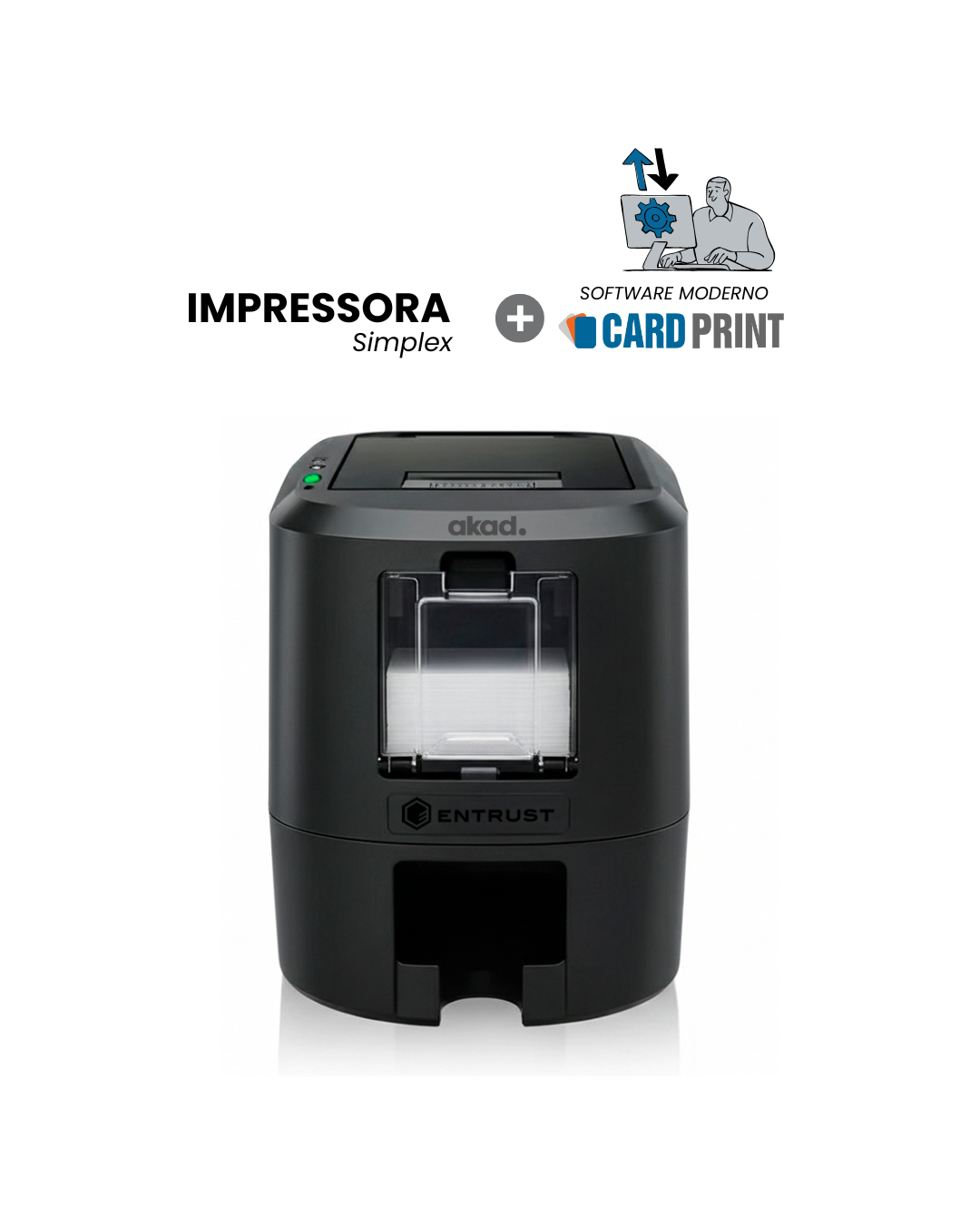 Impressora de carto Entrust Sigma DSE Simplex