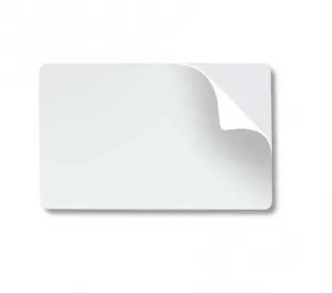 Cartões PVC Branco CR-80 adesivado