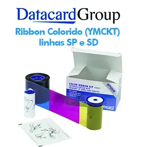 Ribbon Datacard Colorido ( YMCKT ) Sp35 E Sp55 Plus - PN 534000-003 500 Impressões ( Linha descontinuada )