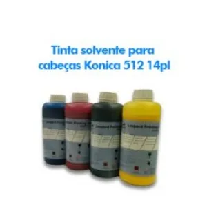 Tinta solvente para cabeças Konica 512 14pl